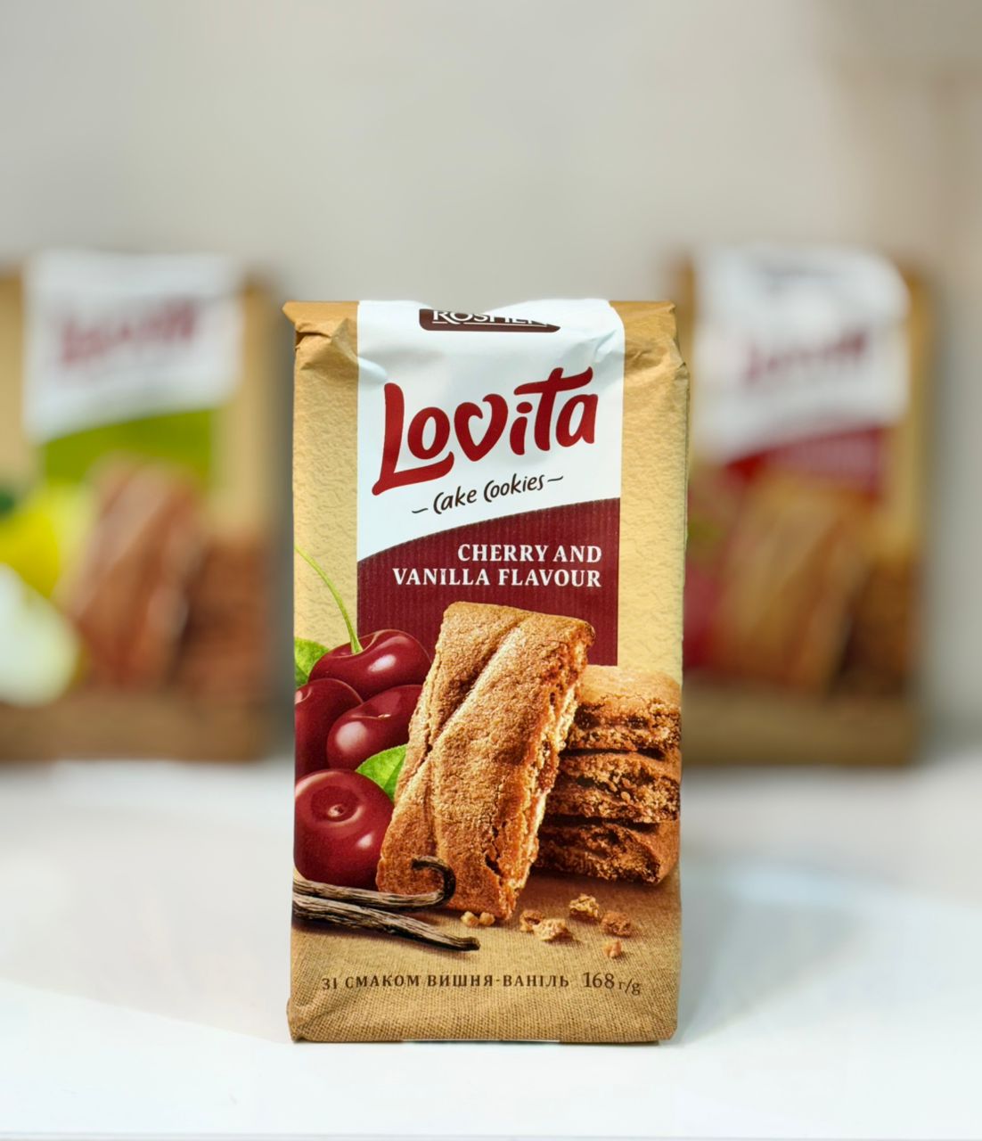 lavita albalo کیک لاویتا روشن با مغز آلبالویی(168گرم) ROSHEN - Image 1
